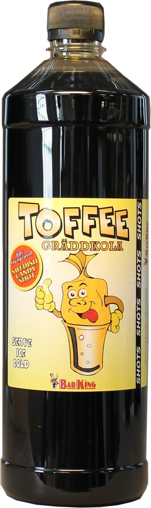 Toffee gräddkolashots blandas till goda shotsdrinkar med smak av gräddkola.