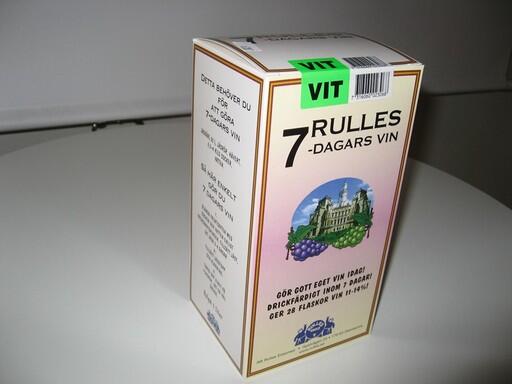 Vitt Vin Rulles 7 dagars 1 Liters