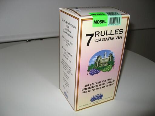 Mosel Vin Rulles 7-dagarsvin. 1 liters.
