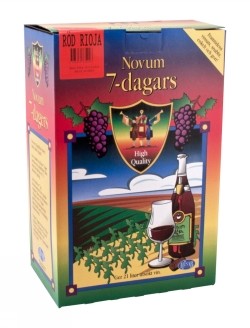 Novum Röd Rioja - vinsats ger 21 liter utsökt vin.