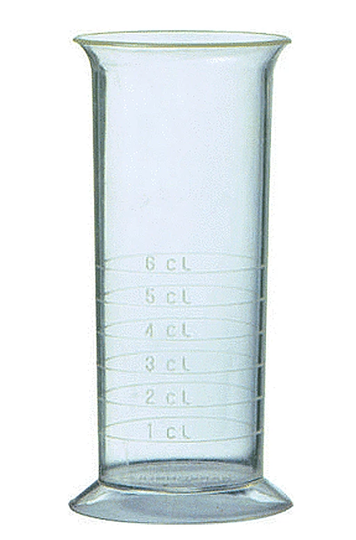 Mätglas 1-2-3-4-5-6 cl plast